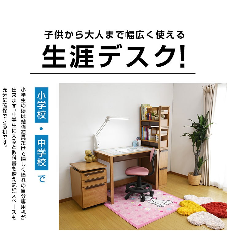 送料無料 学習机 勉強机 ユニット デスク ヘンリー デスクマット 世界地図 プレゼント