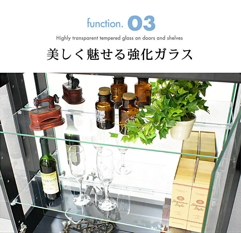 コレクションケース ガラス ハイタイプ 幅50 コレクションラック