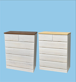 桐チェスト DON ドン 【幅80-5段】 チェスト 国産 完成品 桐箪笥