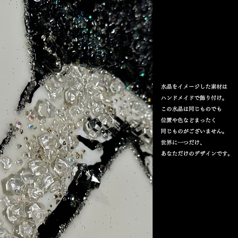 水晶パネル アートパネル 60×80cm バンクシー 花束を投げる男