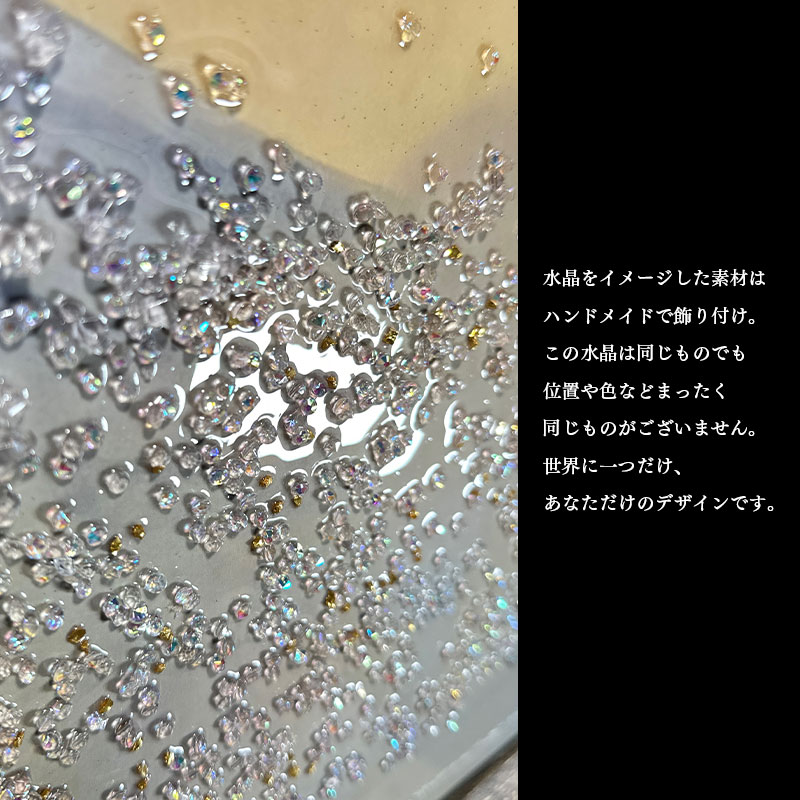 輸入雑貨　天然石　日本名画　『横山大観 乾坤輝く』　水晶絵　クリスタルアート 水晶パネル アートパネル 62×82cm 名画 乾坤輝く フレーム付き