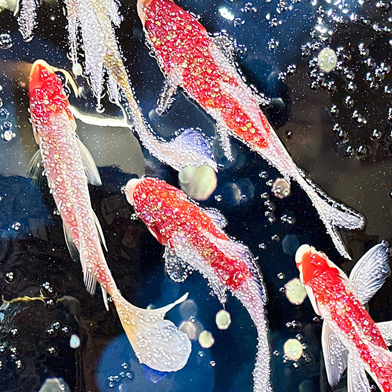 水晶パネル アートパネル 90×160cm 開運画 金フレーム付き