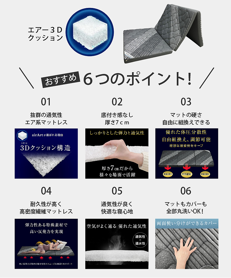 エア アートマットレス説明タイトル